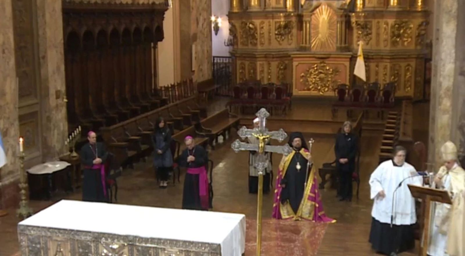 El arzobispo de Buenos Aires durante el Tedeum