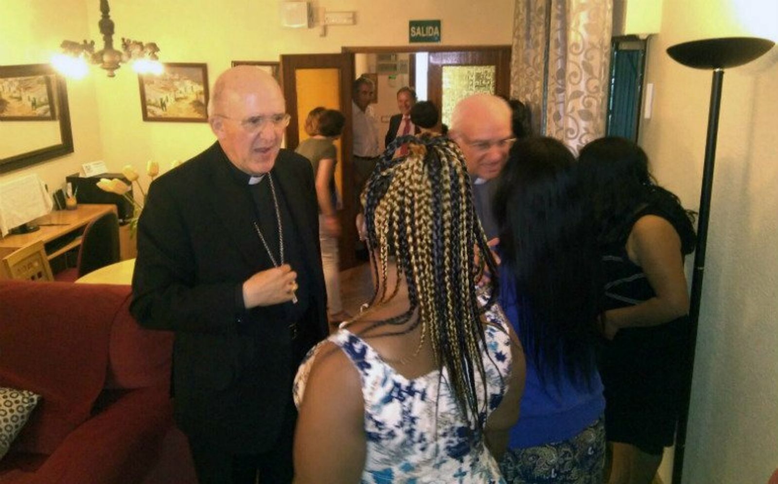 Osoro, con víctimas de la trata