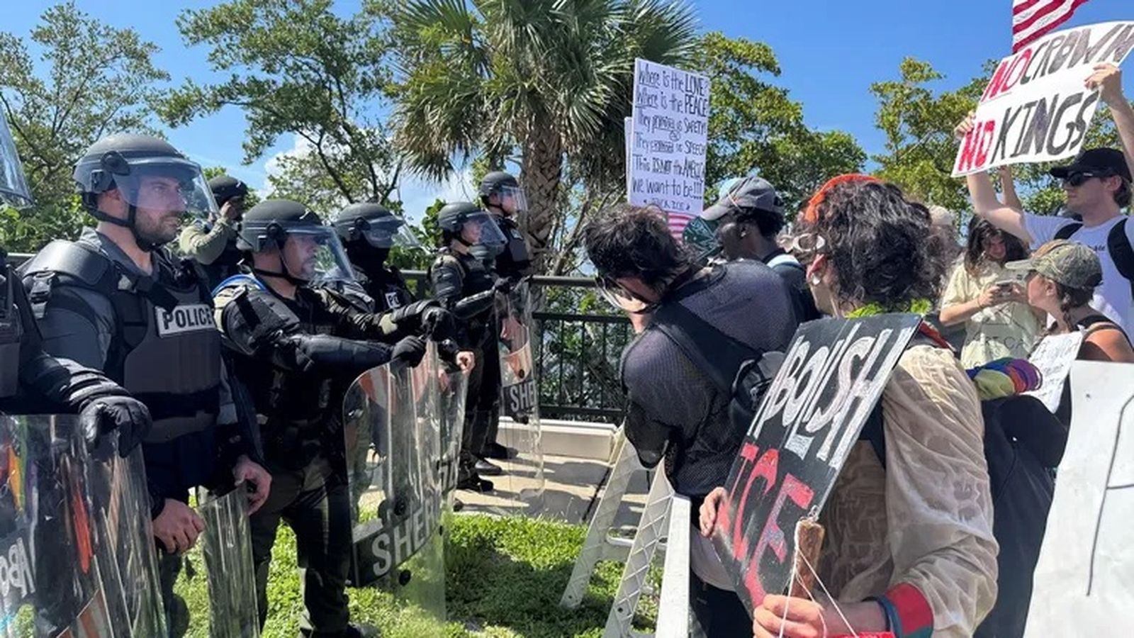 Protestas en Palm Beach por las redadas