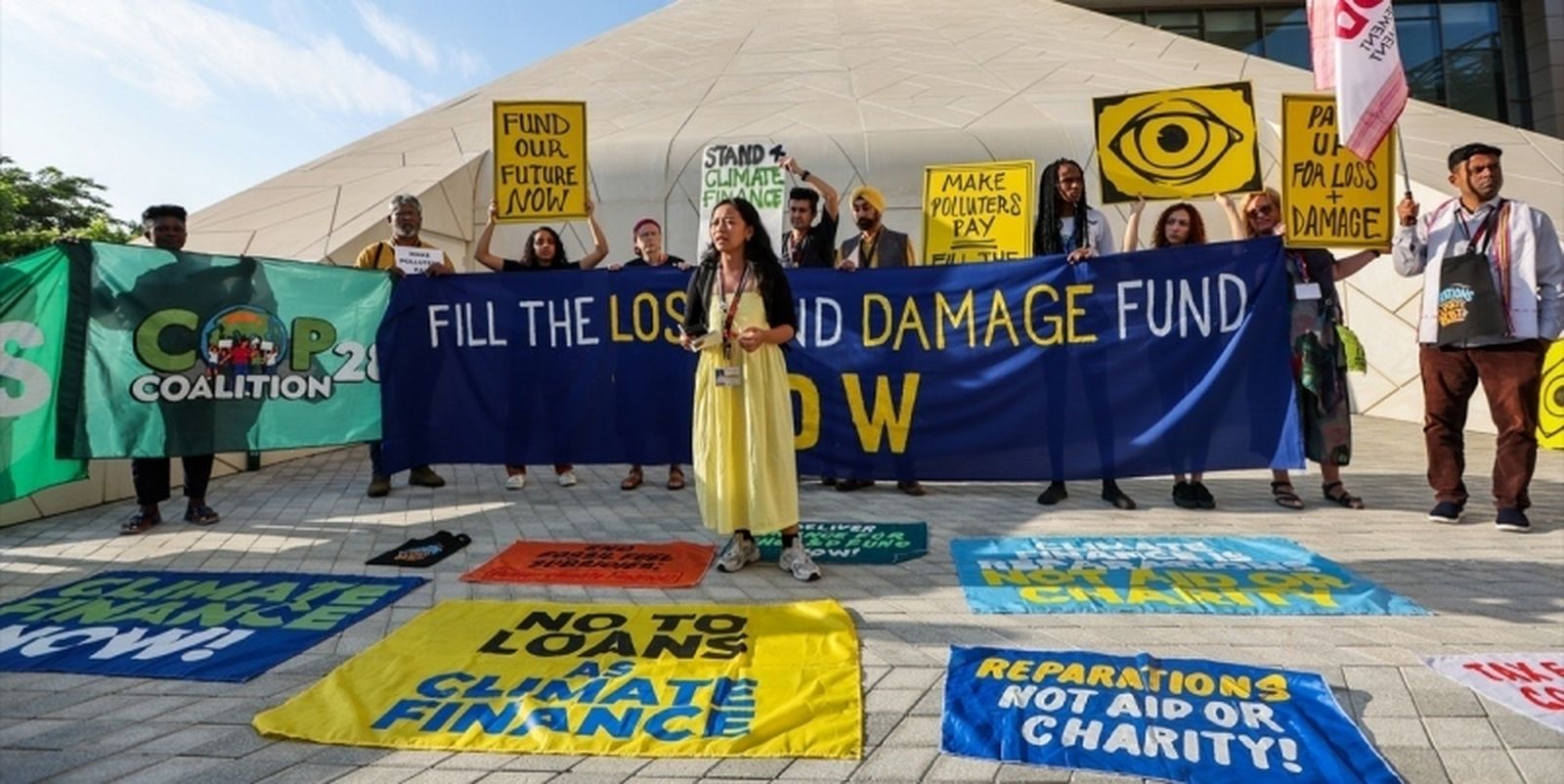 Protestas en la COP29 de Bakú