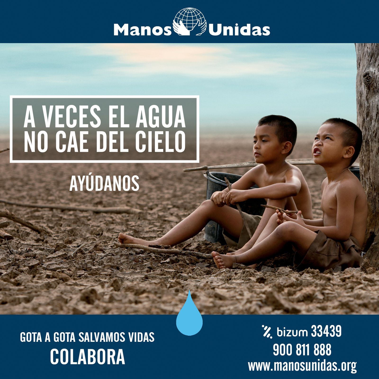 ¿Te imaginas vivir sin agua?  Manos Unidas lanza la campaña "A veces el agua no cae del cielo"