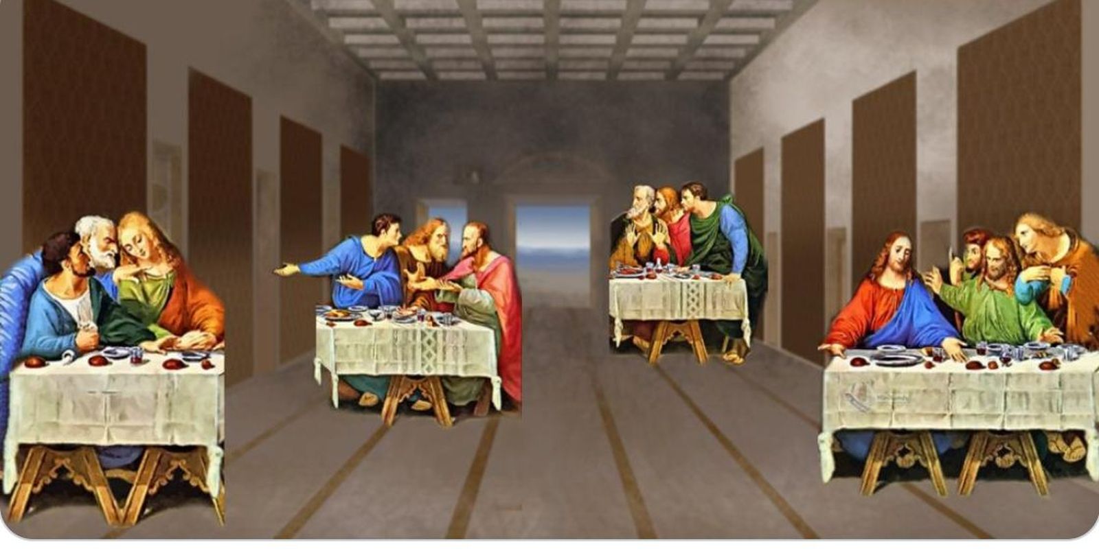 La última cena en pandemia