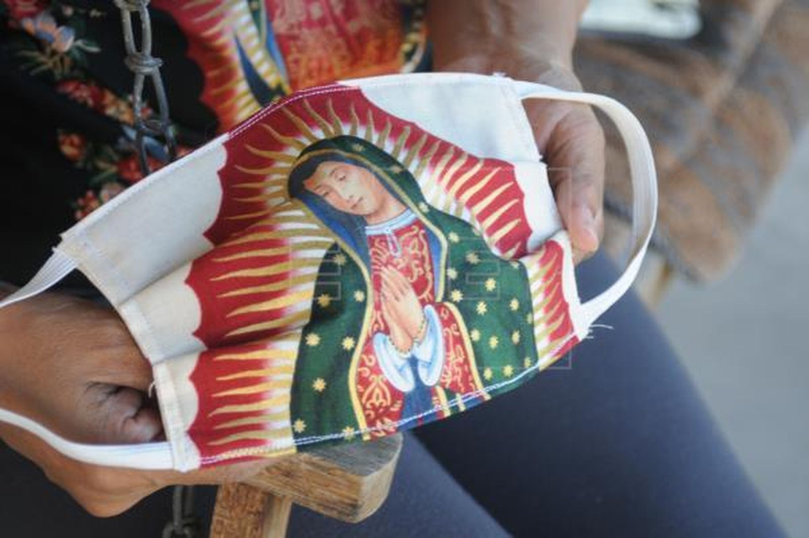 Mascarilla de la Virgen de Guadalupe