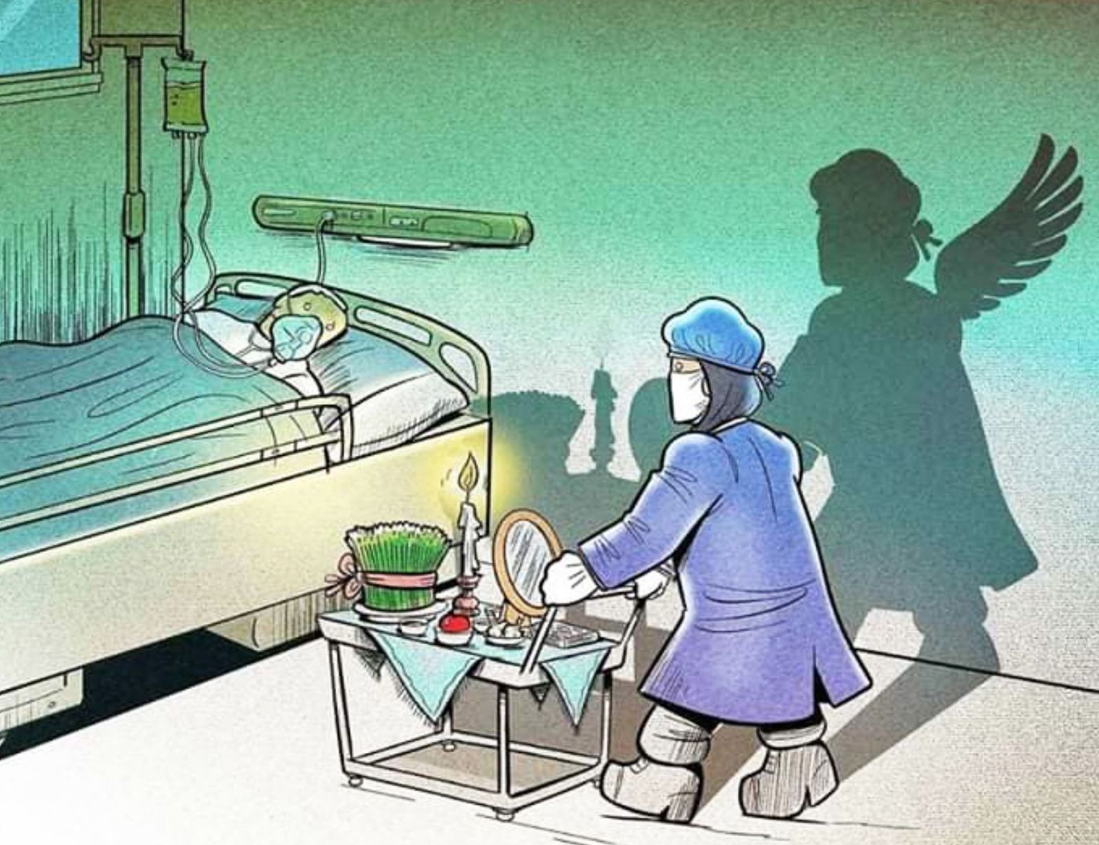 Sanitarios, ángeles