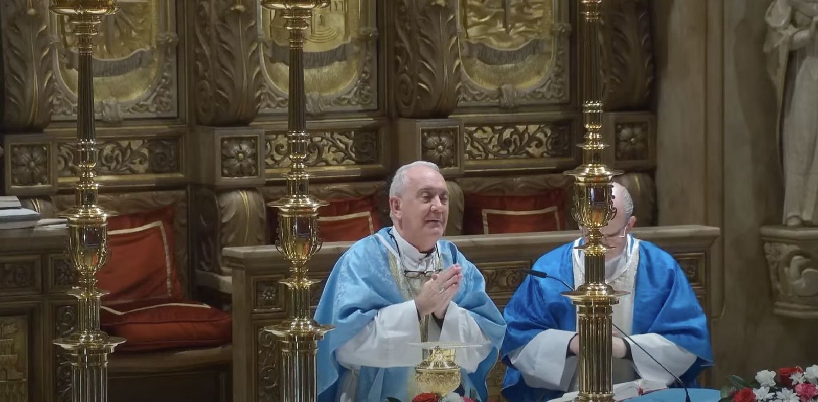 Pérez Pueyo, con Ángel LasHeras, en Torreciudad