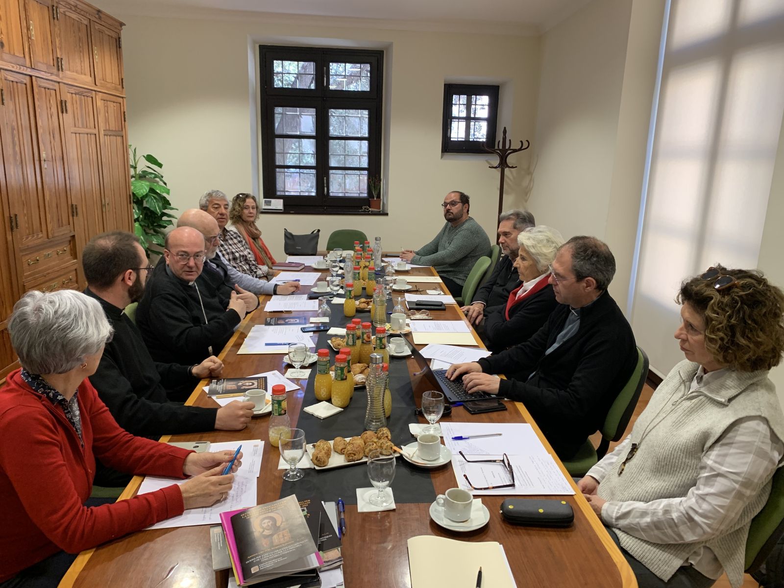 Francesc Conesa en una reunión delegados de Ecumenismo de Cataluña y Baleares