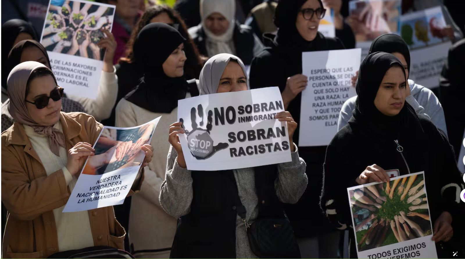 sobran racistas y discursos de odio