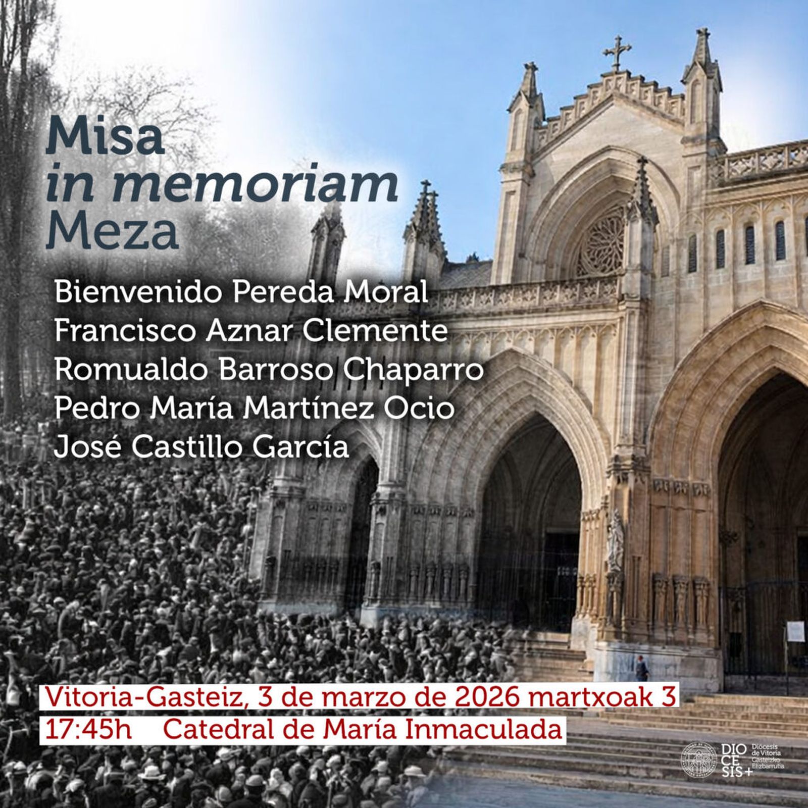 Misa por las víctimas del 3 de marzo