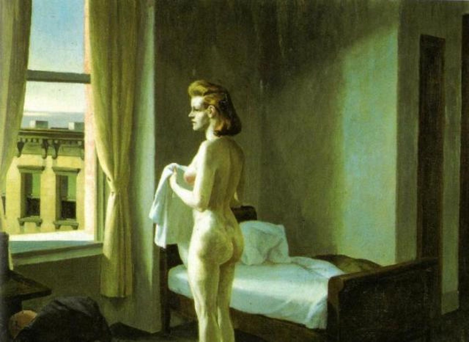 "Mañana en la ciudad". E. Hopper, 1944