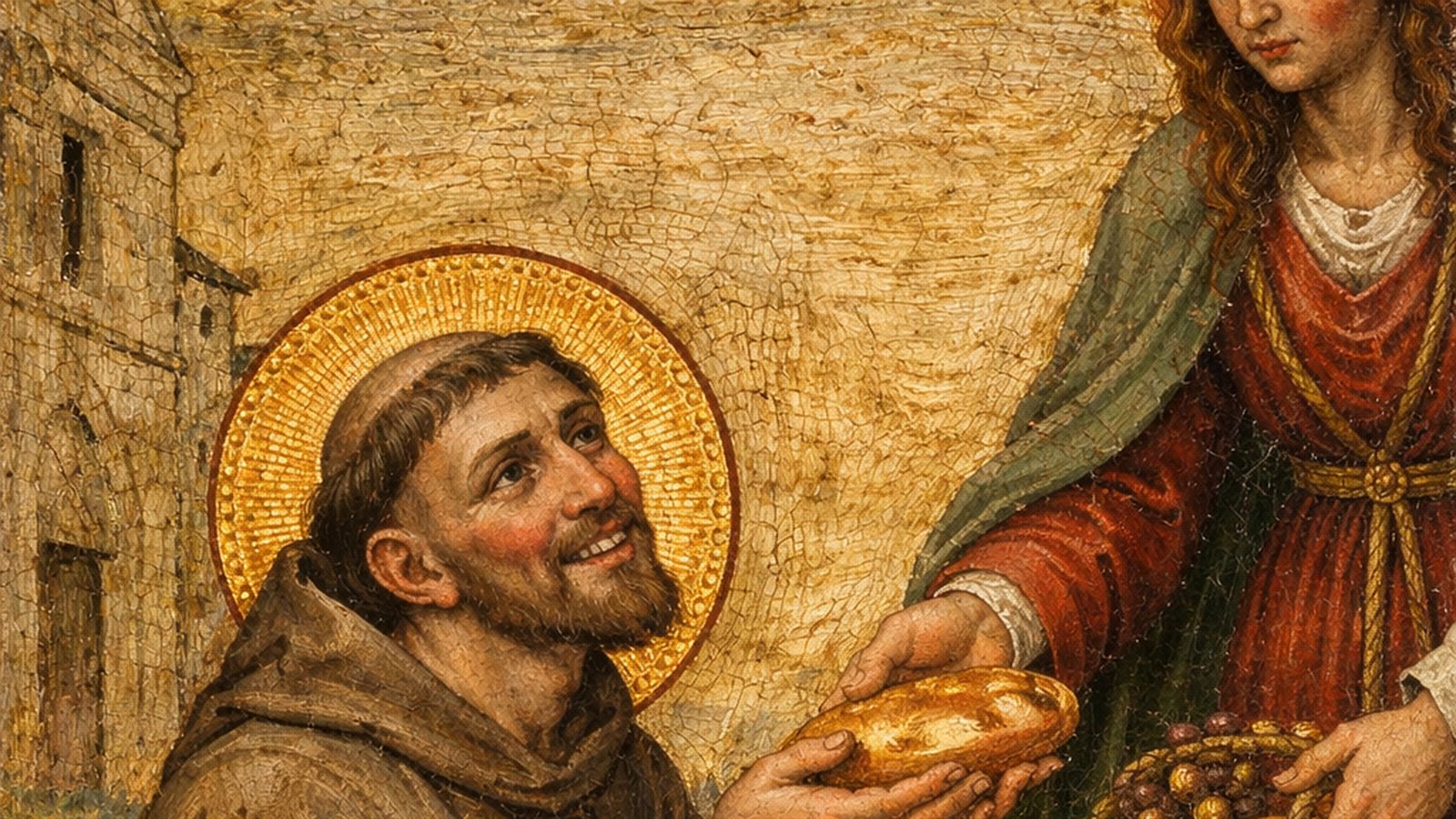 San Francisco de asís mendigando