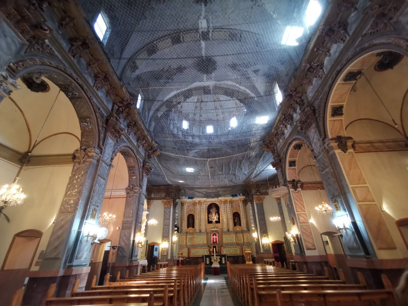 Mallas contra cascotes.