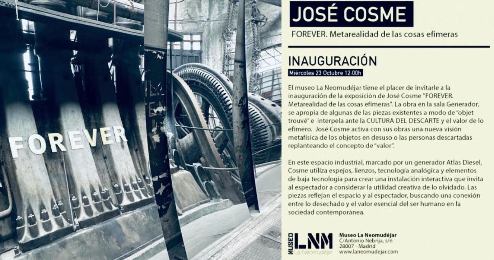 José Cosme en La Neomudejar de Madrid