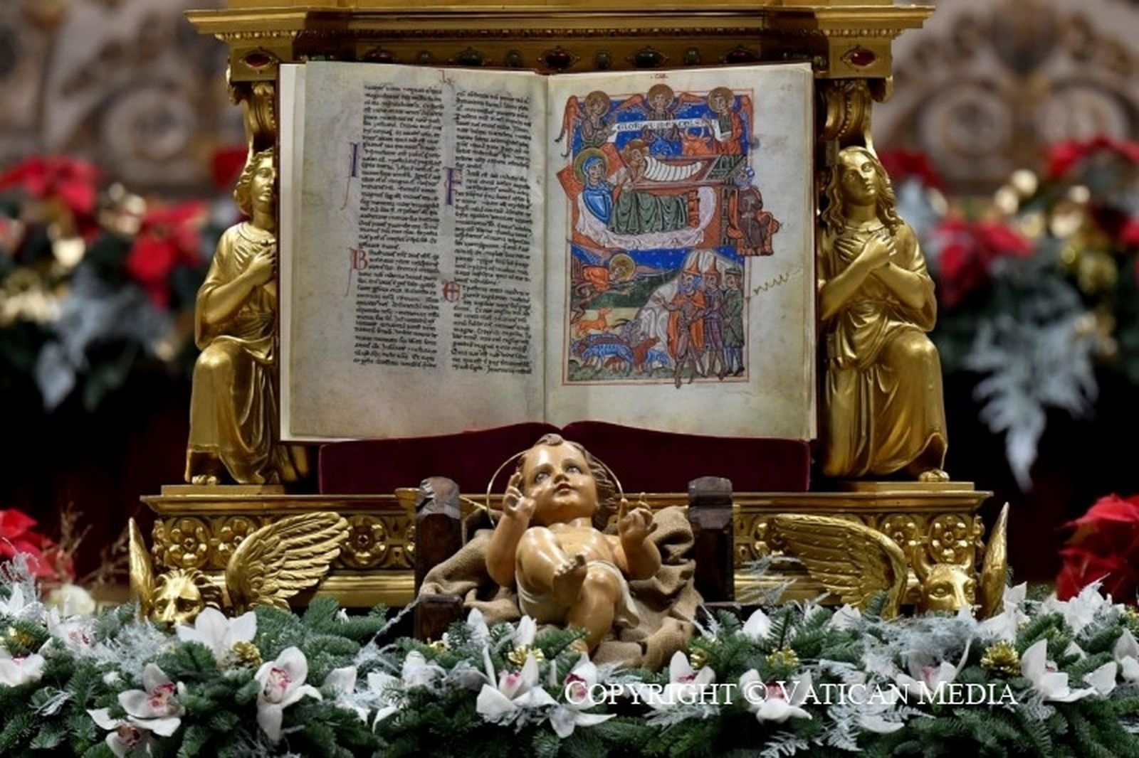 Tarjeta de Navidad del Niño Jesús