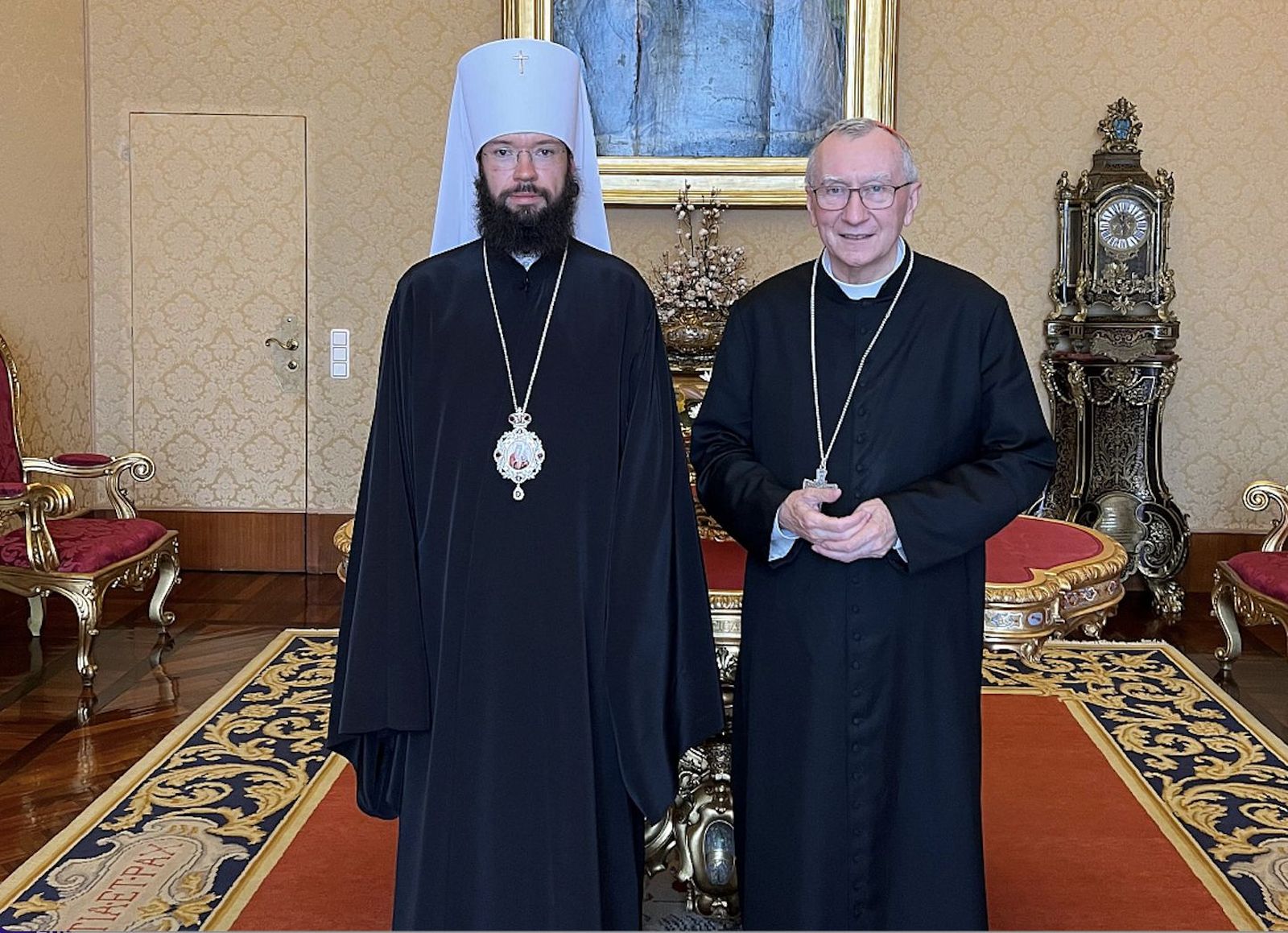 Parolin y el metropolita Antonio de Volokolamsk