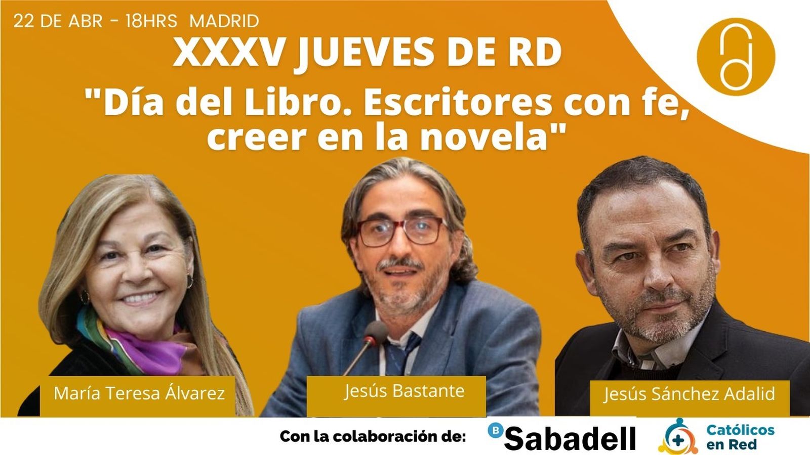 'Autores creyentes': celebra el Día del Libro con los Jueves de RD