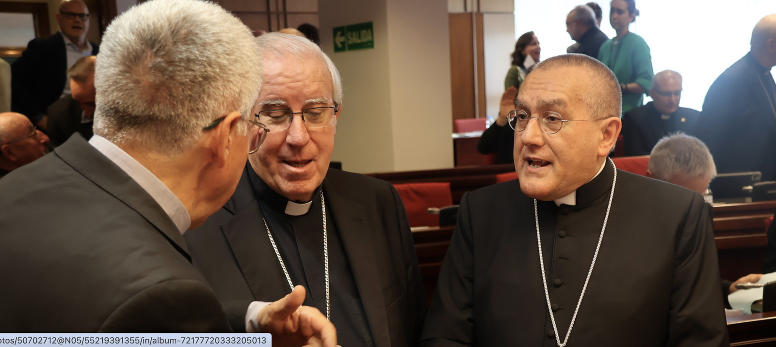 El nuncio, con Planellas y Saiz Meneses