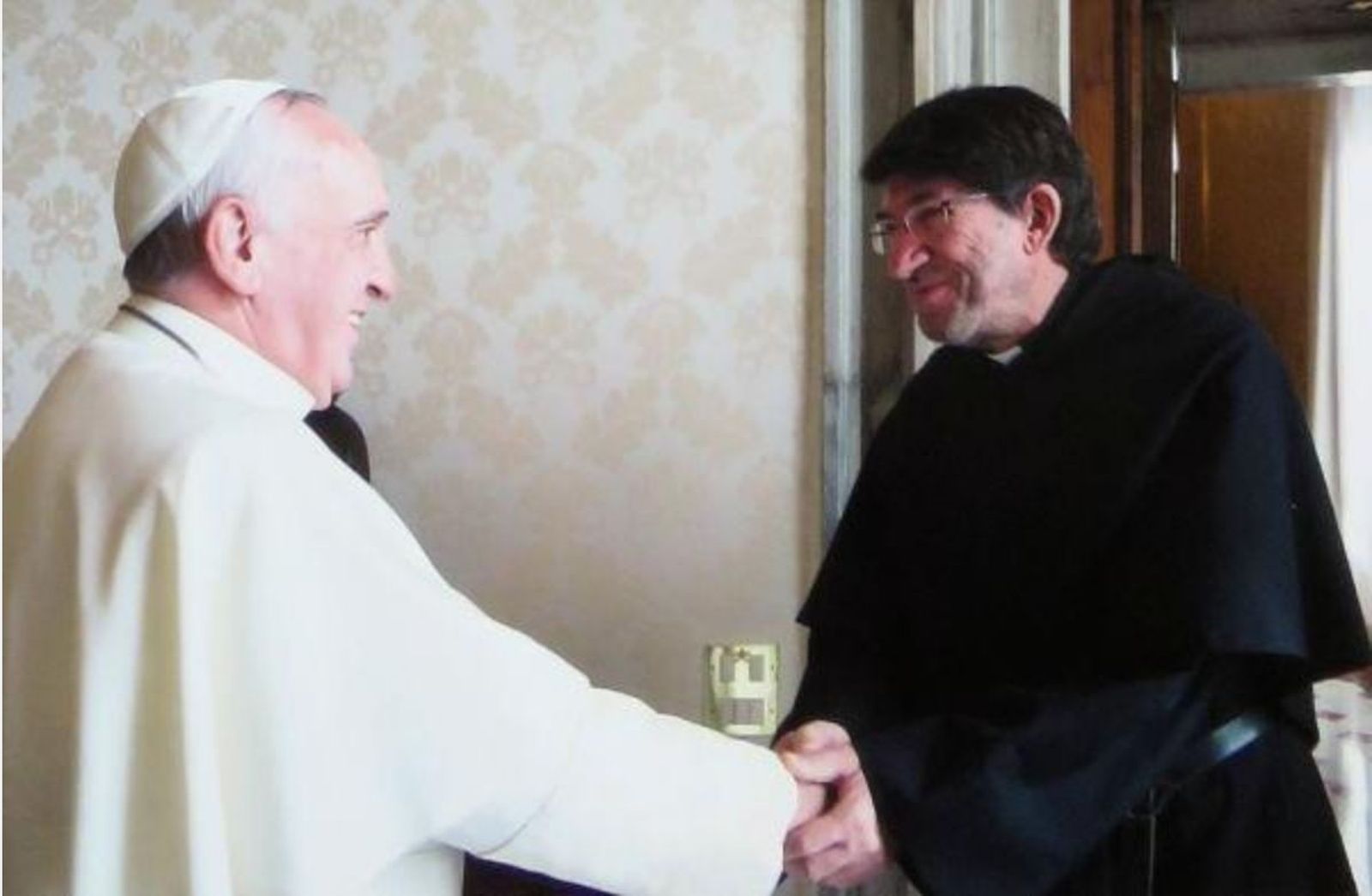 El Papa y Alejandro Moral Antón