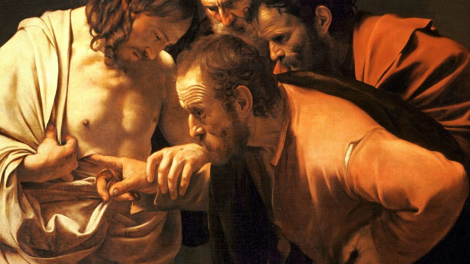 La incredulidad de Santo Tomás. Caravaggio (!600-1601)