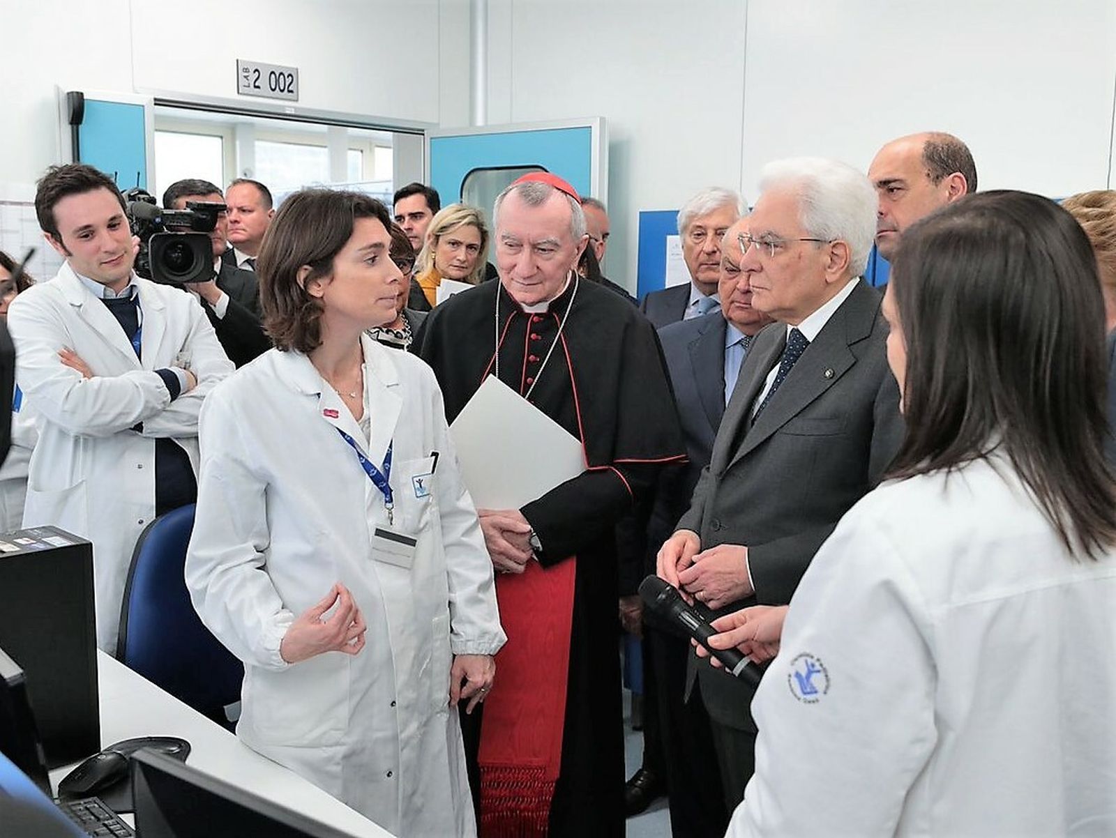 Parolin, hoy, en el hospital 'Bambino Gesù'