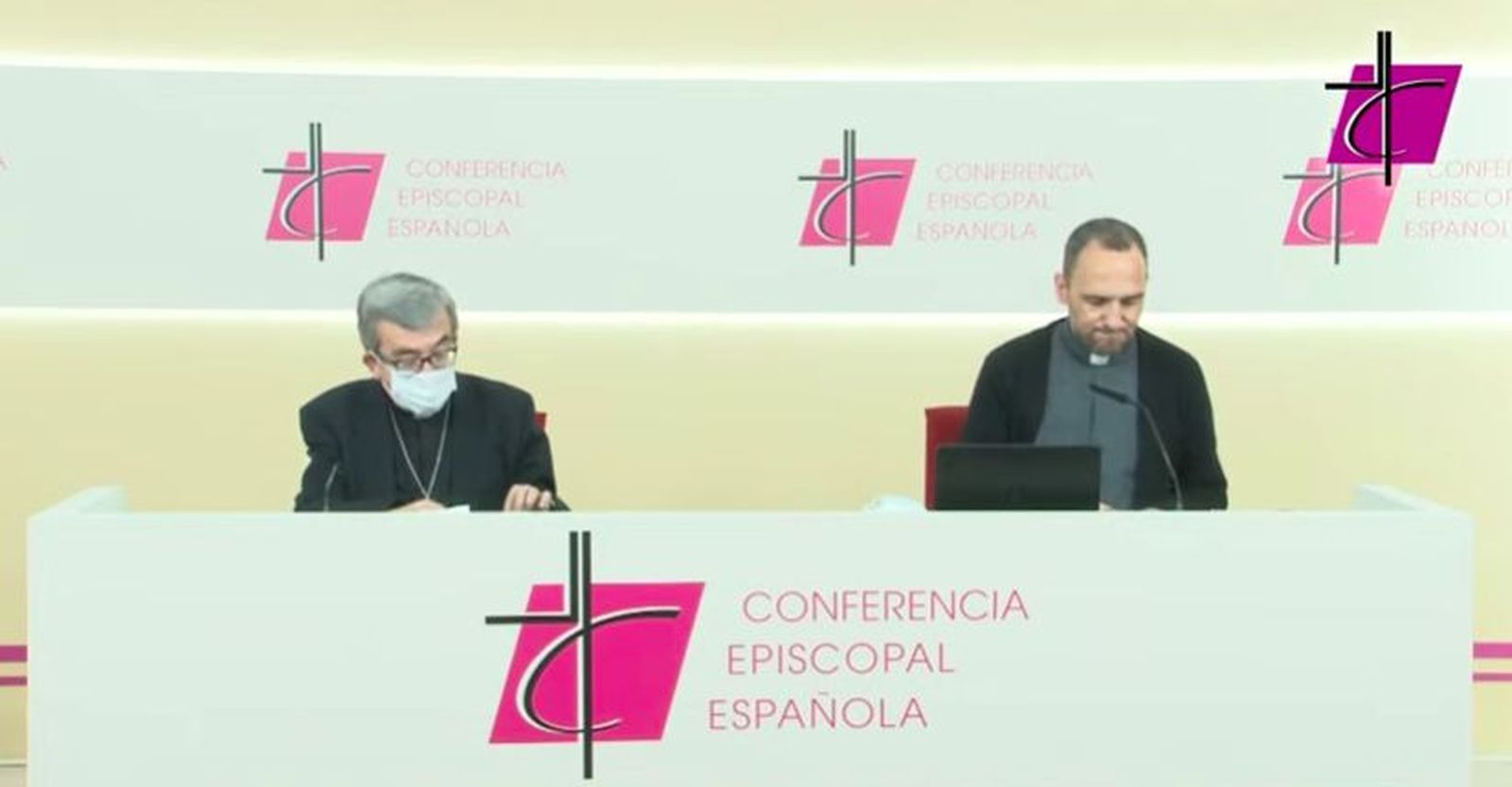 Luis Argüello, y Josetxo Vera, en rueda de prensa