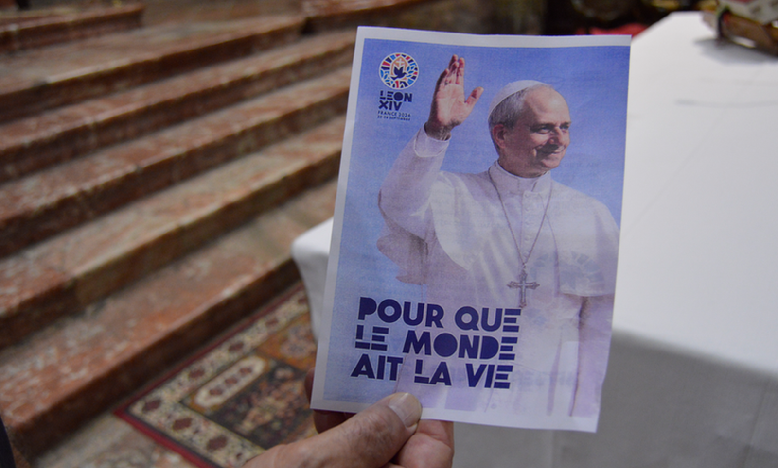 Preparativos para la visita de León XIV a Francia.