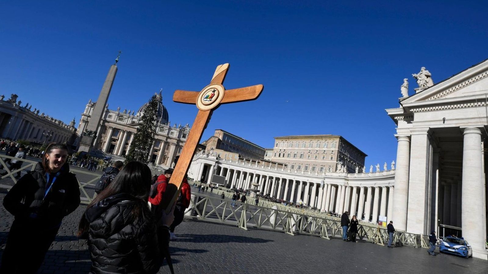 Peregrinos en el Vaticano