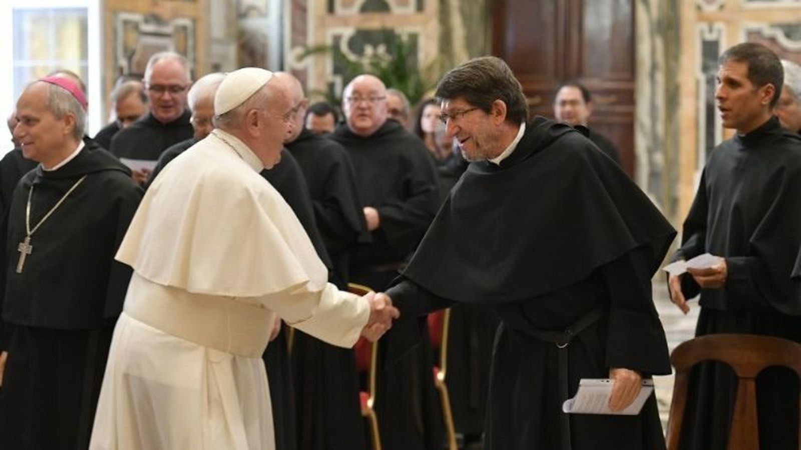 El Papa, con el superior general de los agustinos