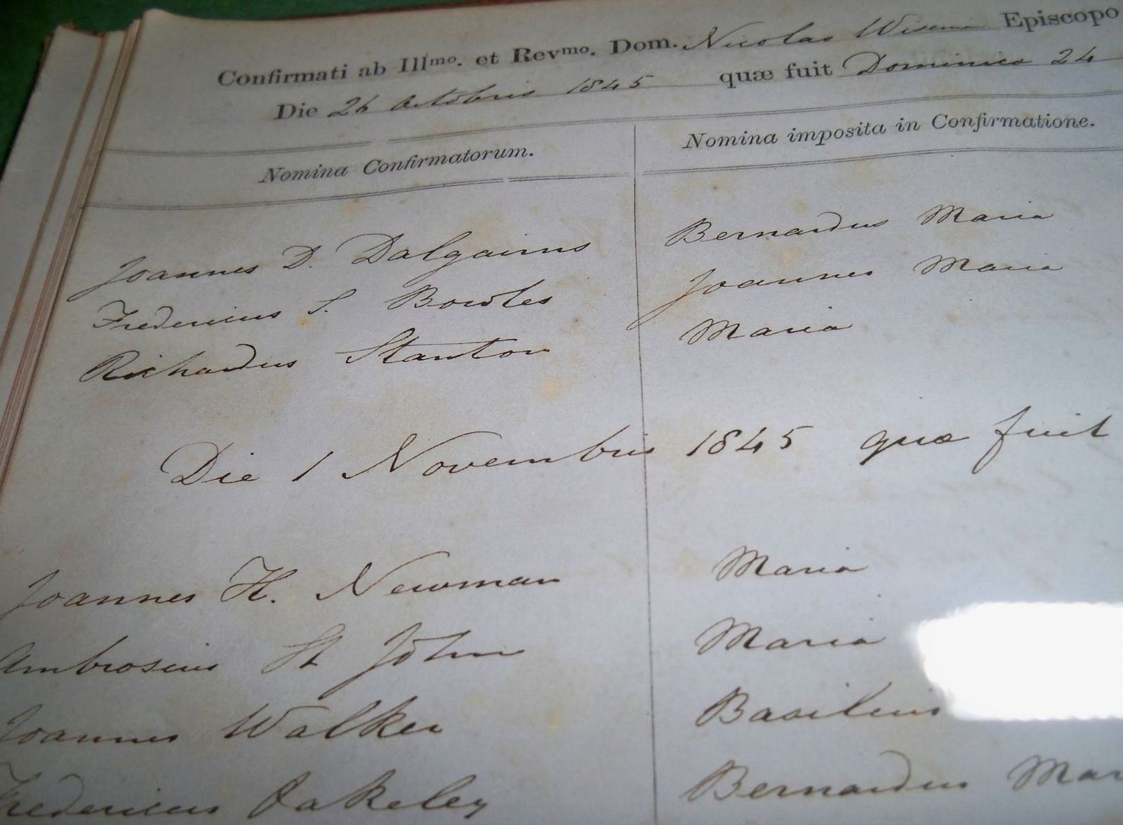 Acta de confirmación de Newman