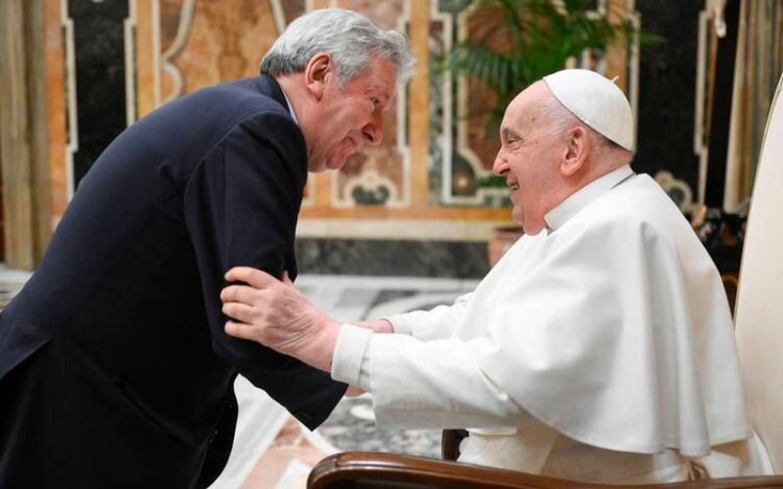 Gerard O'Conell, con el Papa Francisco