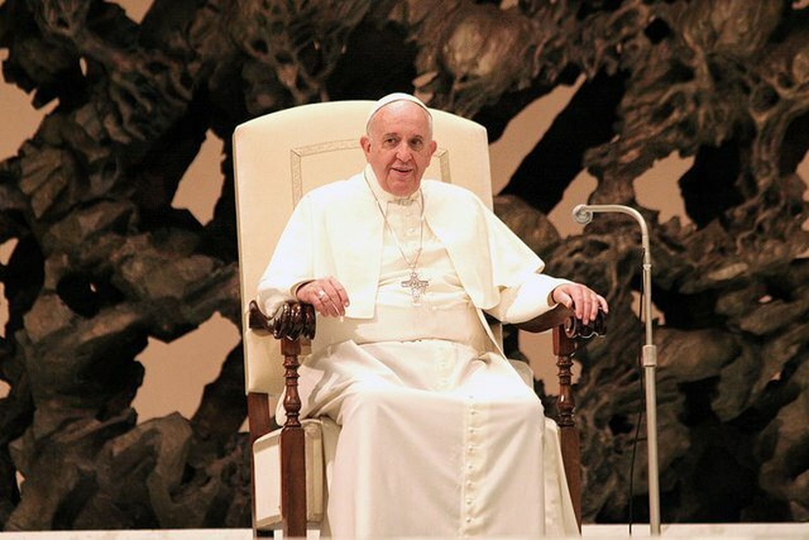Francisco, en el Aula Pablo VI