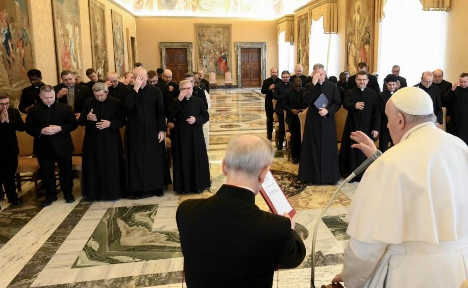 Francisco, durante la audiencia