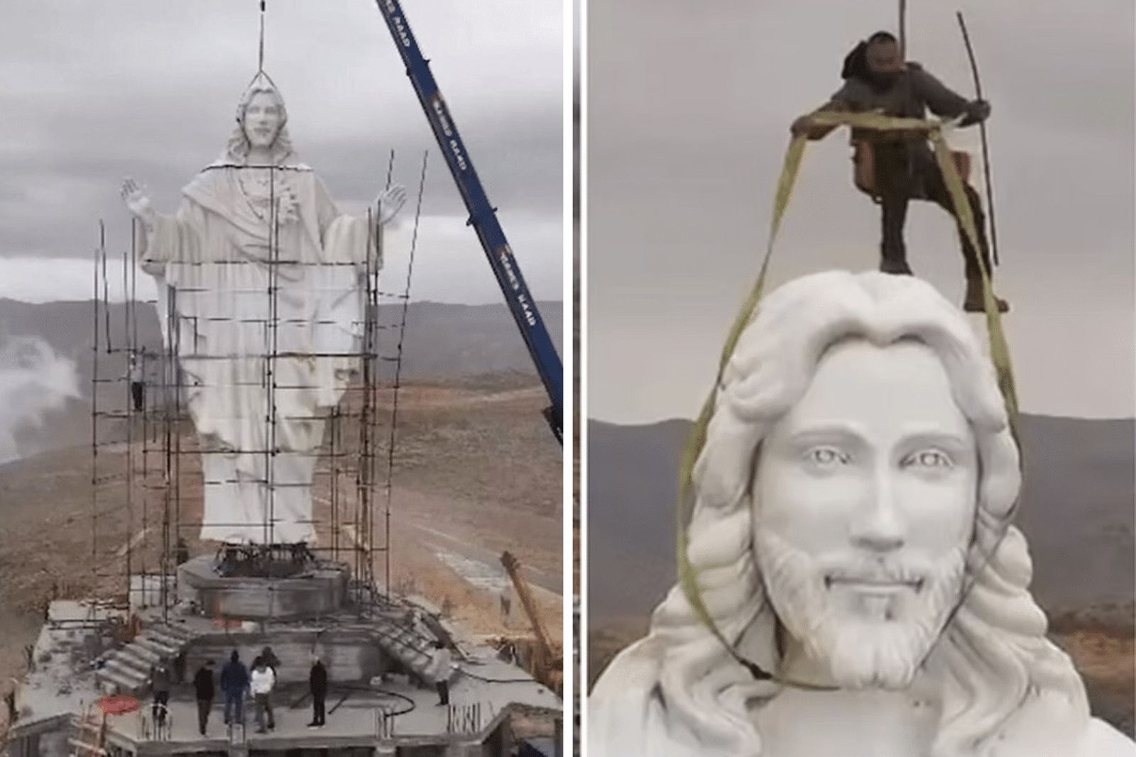 Estatua de Cristo en el Líbano