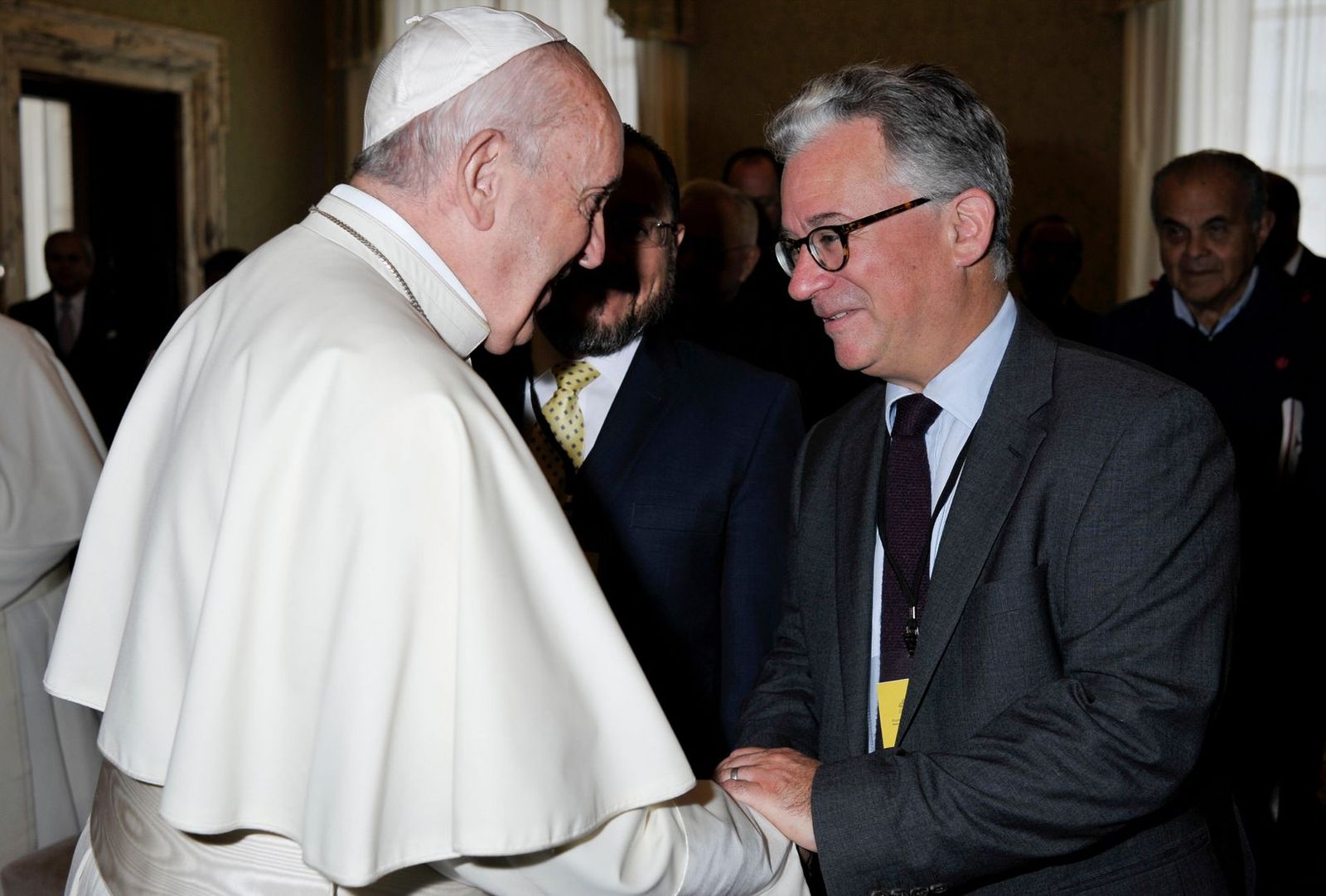 El Papa saluda a Austen