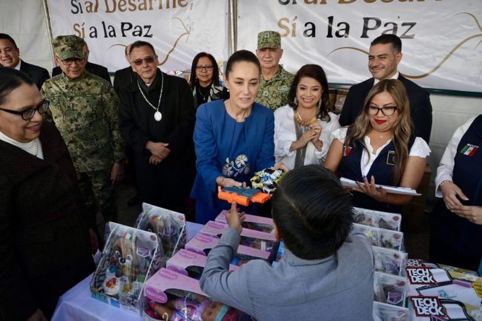 Claudia Sheibaum inicia programa ‘Sí al Desarme, Sí a la Paz’ en la Basílica de Guadalupe