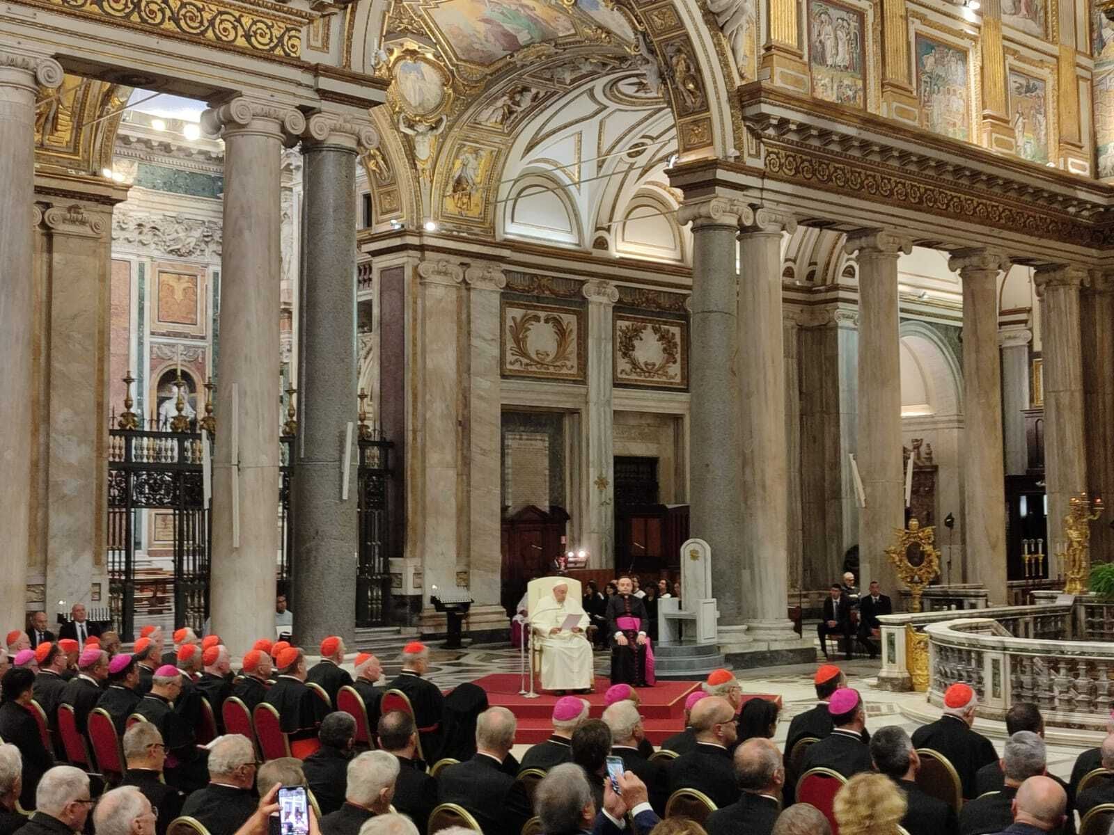El Papa, en Santa María la Mayor