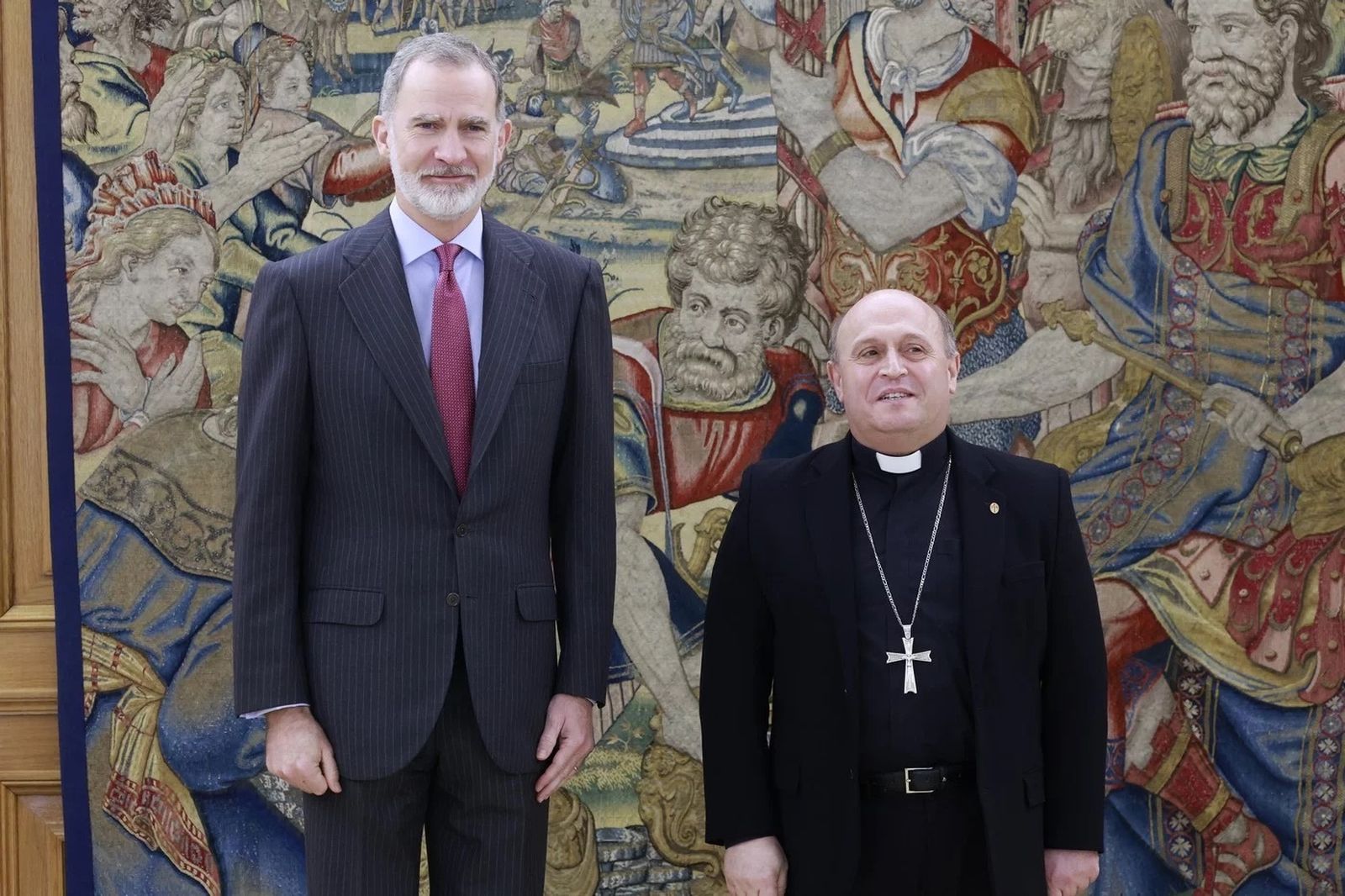 Felipe VI recibe en audiencia a monseñor Francisco José Prieto Fernández