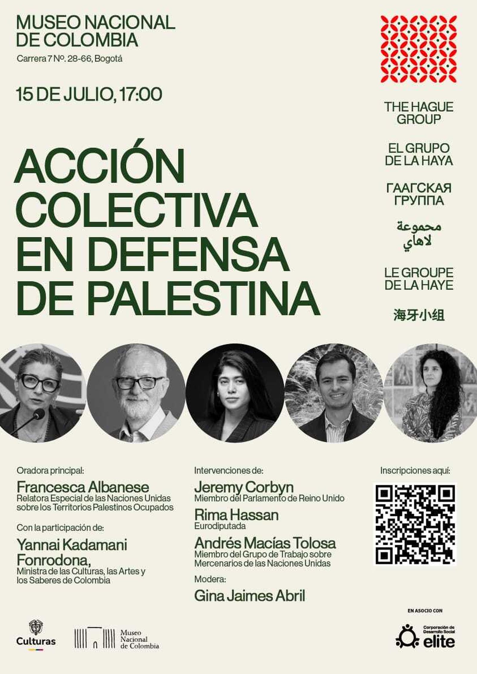 Seminario en Bogotá con Francesca Albanese