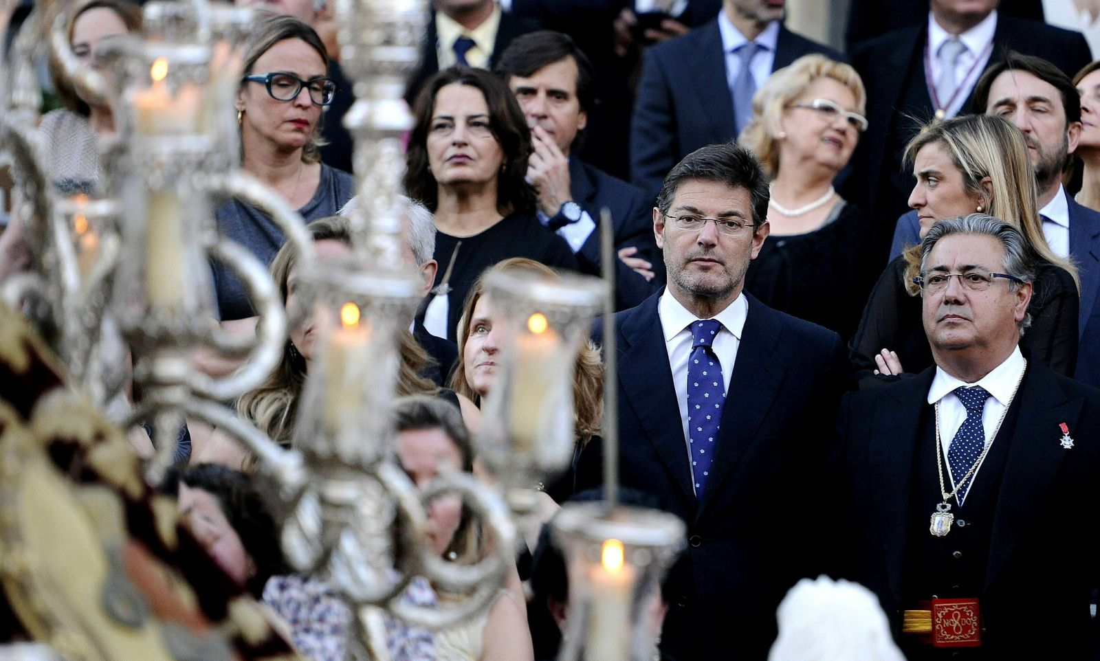 Rafael Catalá, durante la Semana Santa de Sevilla