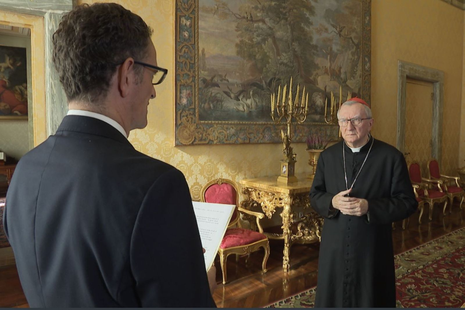 Un momento de la entrevista