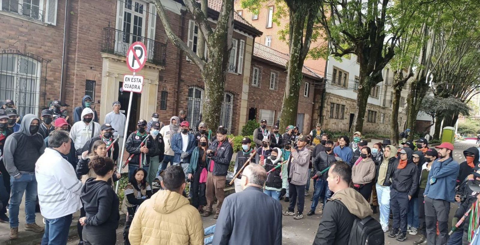 Indígenas ante Nunciatura de Bogotá