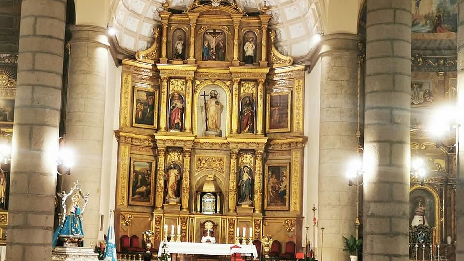 La parroquia de El Divino Salvador de Madridejos, donde Juan Jesús García ejerce como párroco desde hace un mes.