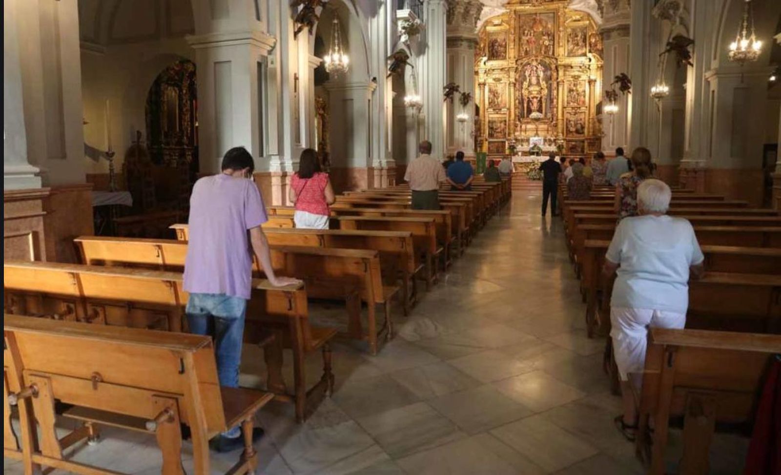 Limitación de aforo en iglesias