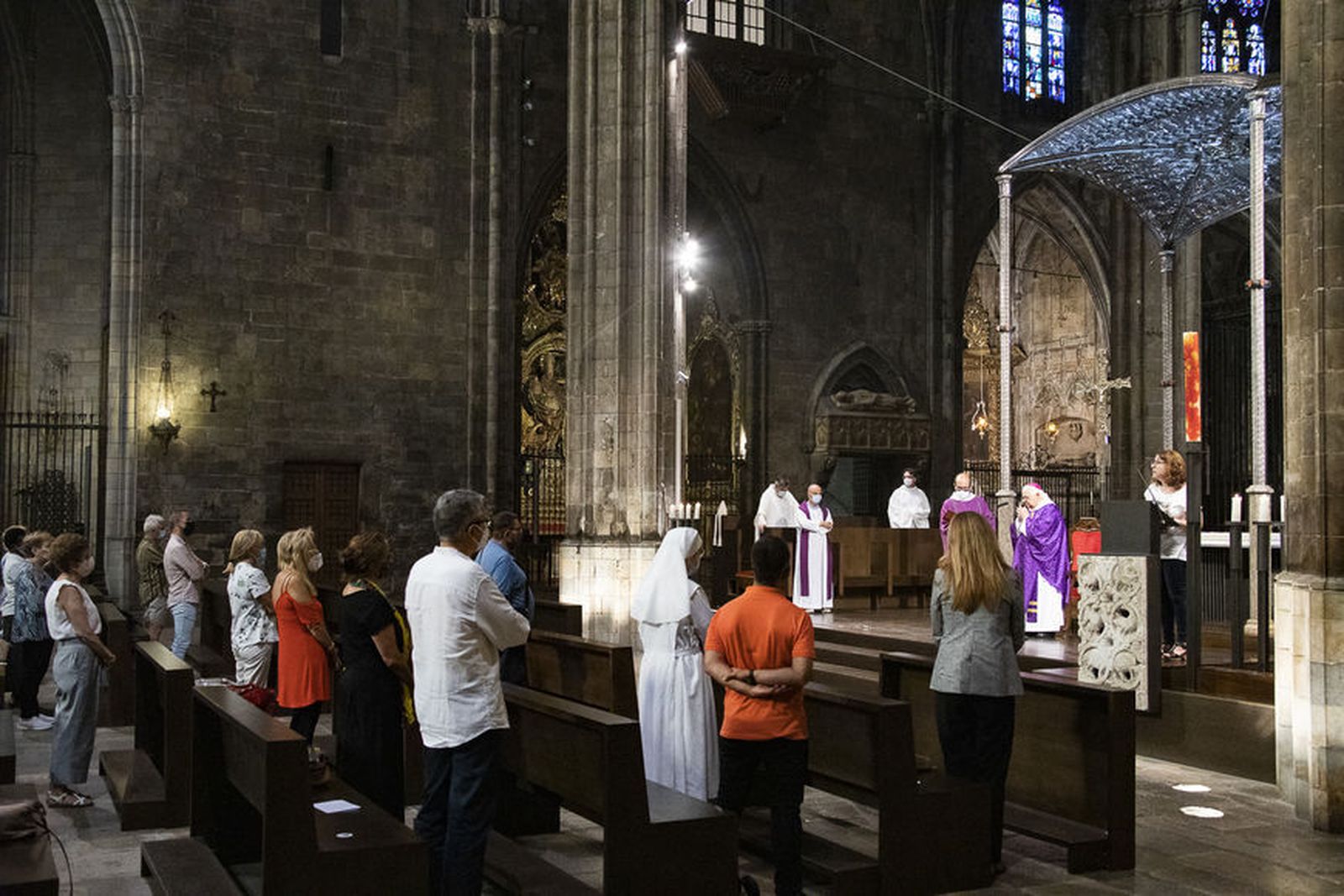 Francesc Pardo, en el funeral por las víctimas del COVID-19