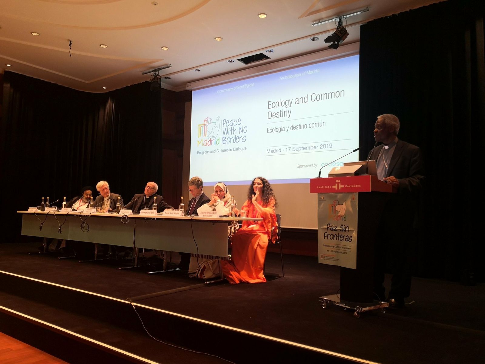 El cardenal Turkson, durante su intervención