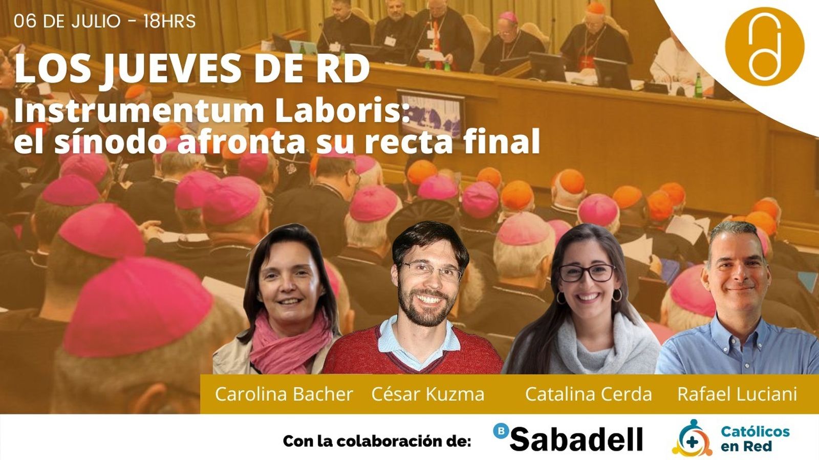 El 'Instrumentum Laboris' y la recta final del Sínodo, a debate en los Jueves de RD