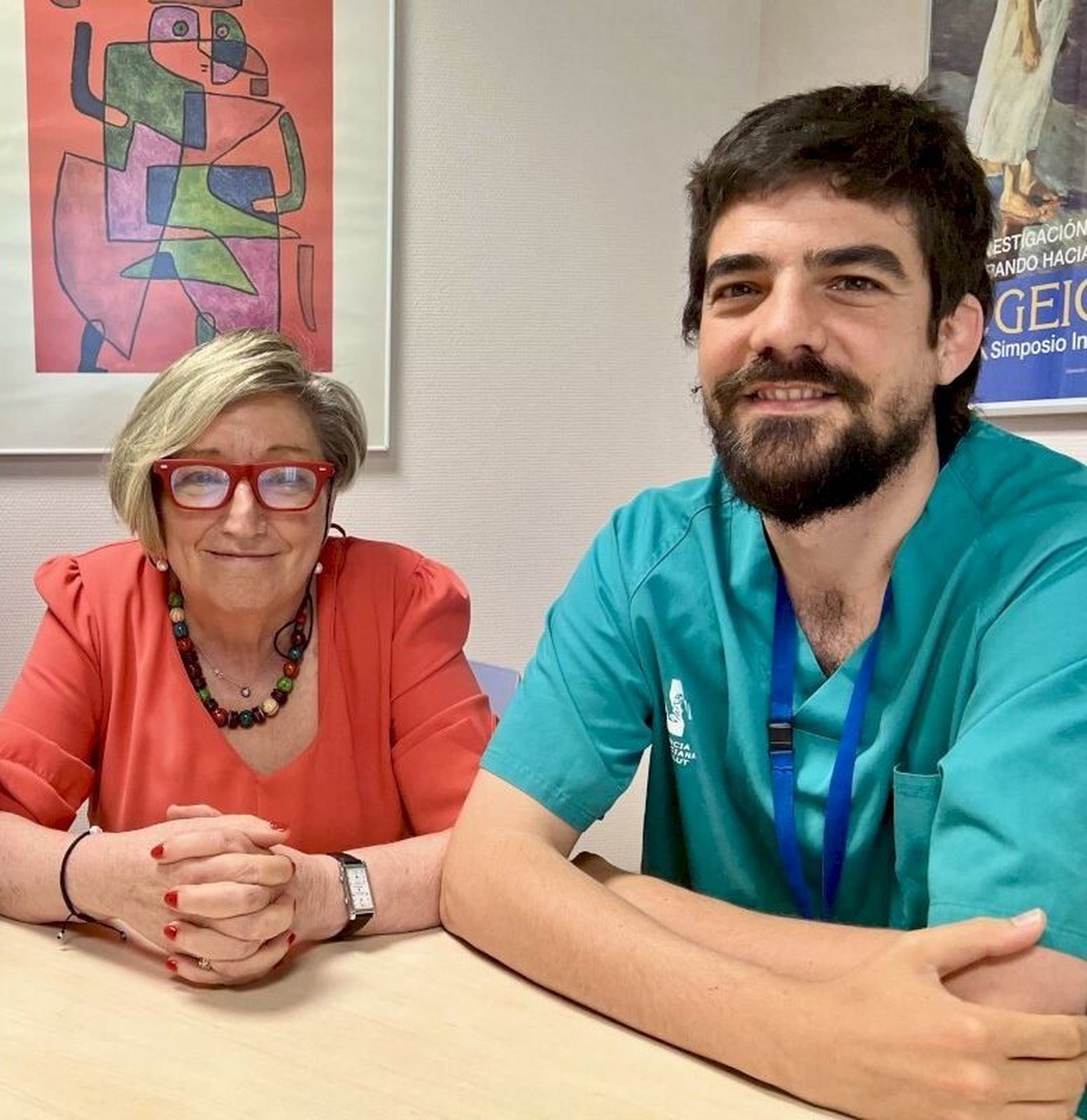 La Dra. Anna Lluch i el Dr. Juan Miguel Cejalvo