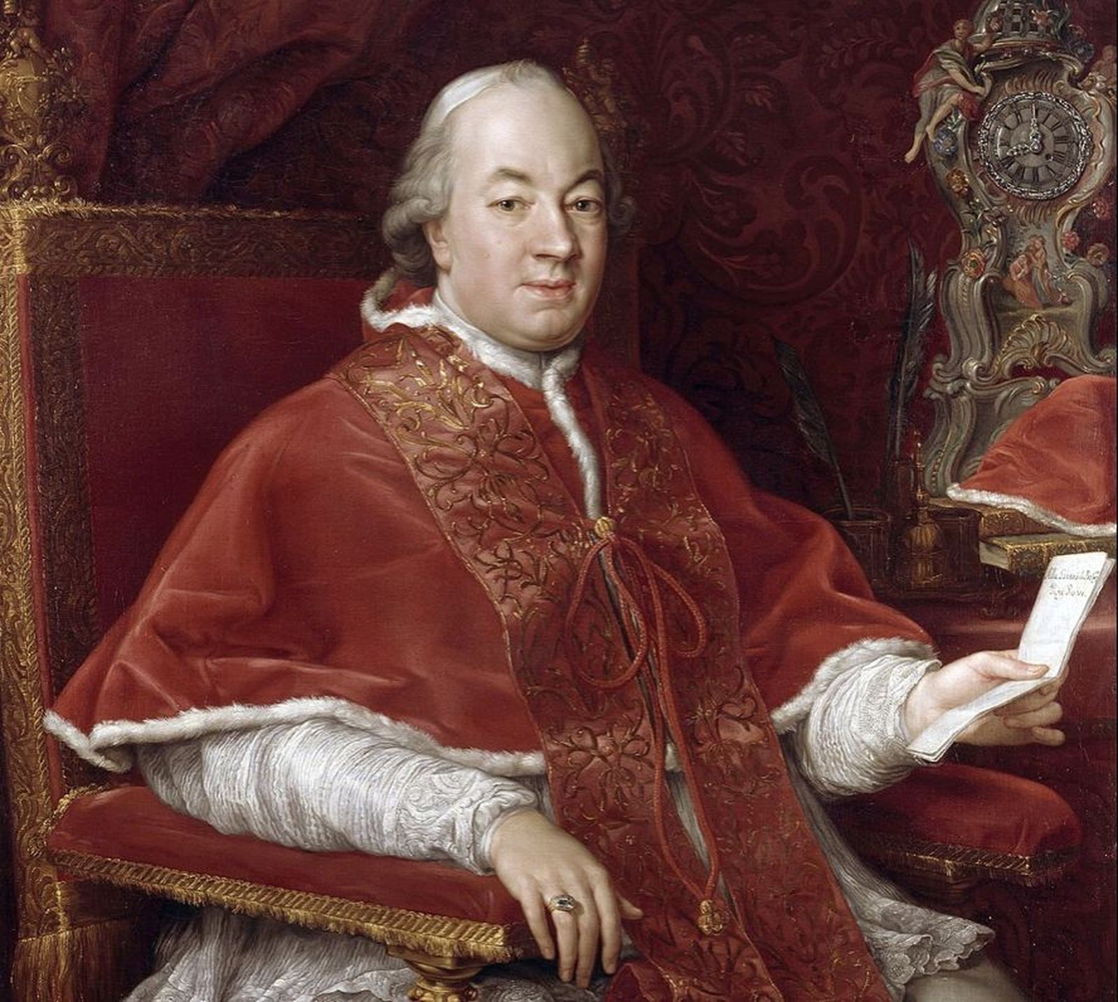 Retrato de Pío VI, obra de Pompeo Batoni