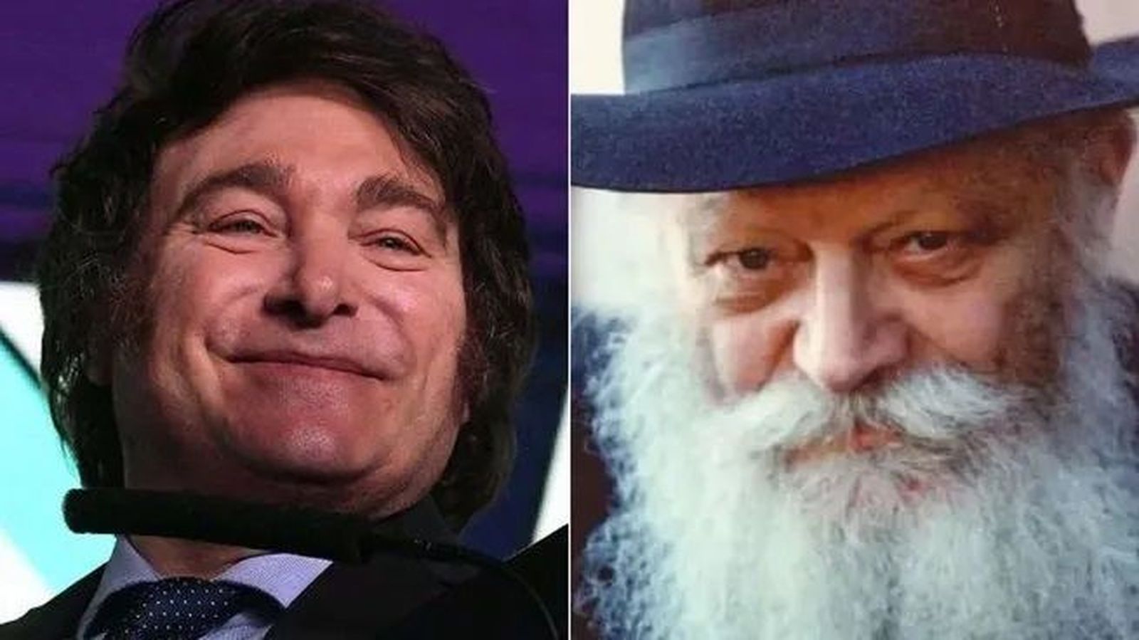Milei y el rabino Schneerson