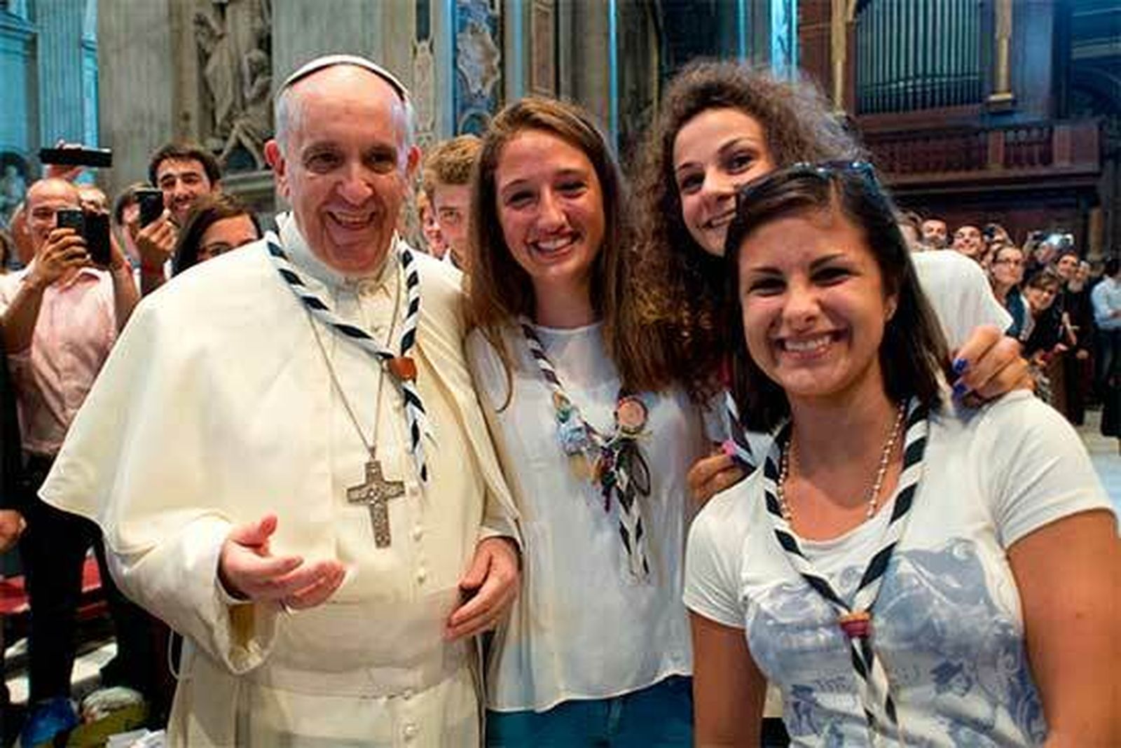 El Papa, con las mujeres