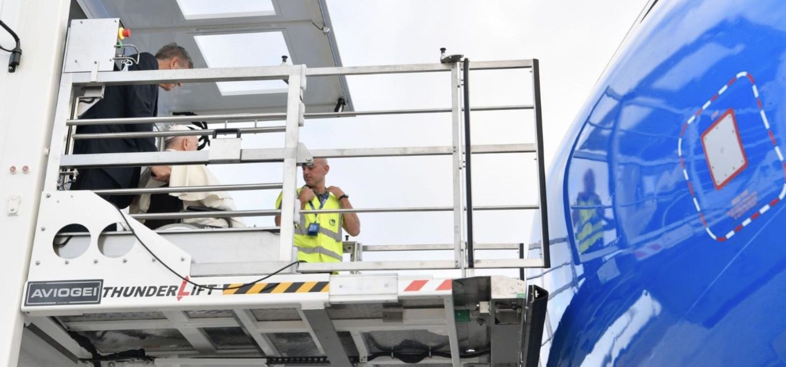 El Papa, camino de Lisboa